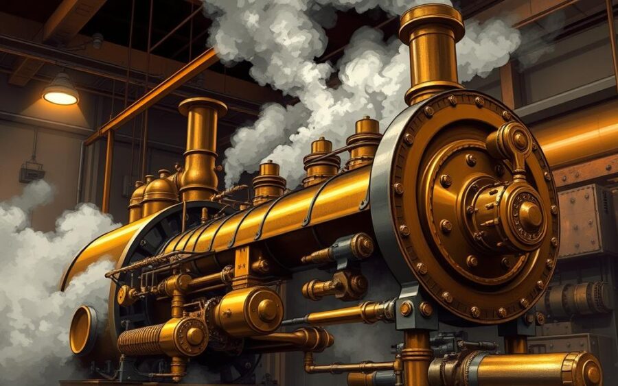 Silnik parowy – jak węgiel napędził rewolucję.