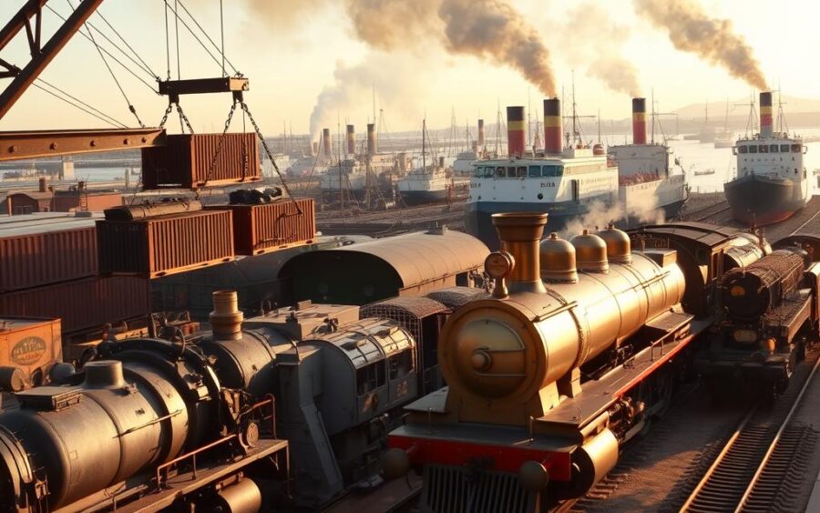 maszyny parowe w transporcie