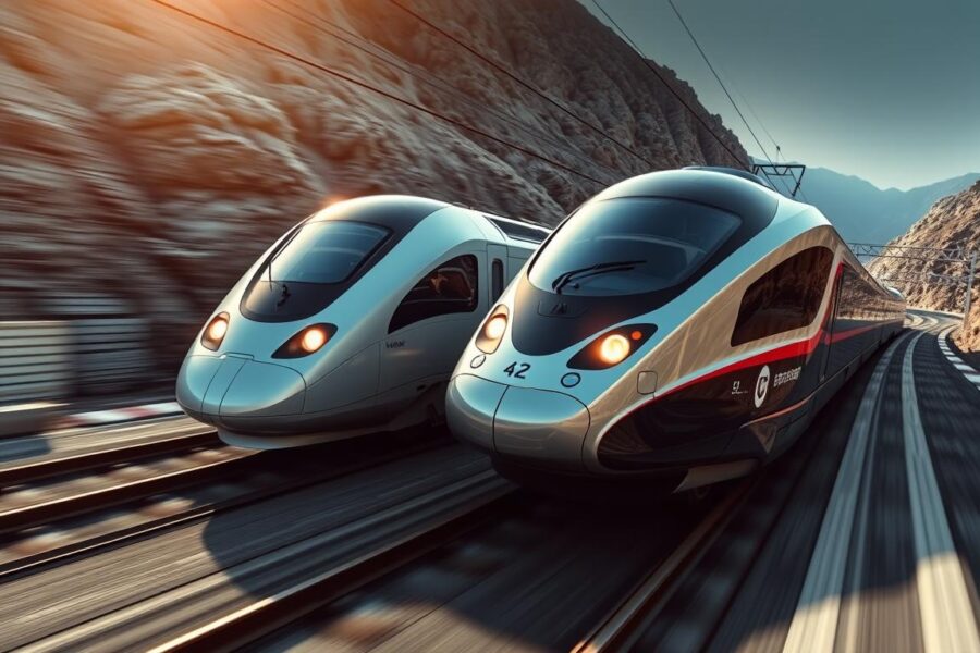Shinkansen i TGV – wyścig prędkości na torach.